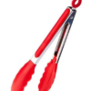 Pegador Culinário Silicone 27cm Multiuso Aço Inox Salada Pro - Image 2